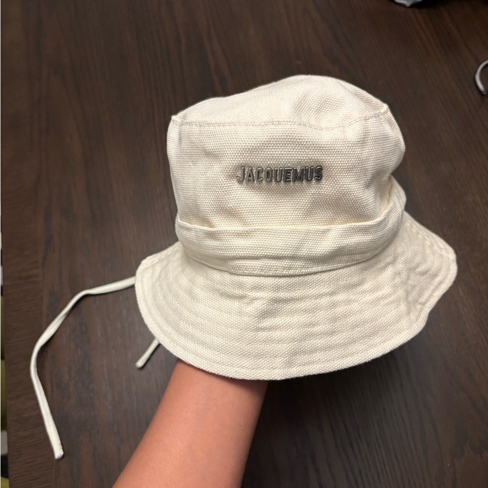 Jacquemus Cream Hat Elegant Accessory